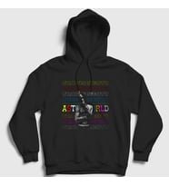Presmono Unisex Siyah Cool Astroworld Travis Scott Kapüşonlu Sweatshirt 42427tt