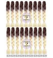 X-Pression Afrika Örgüsü Ve Rasta Için Sentetik Ombreli Saç 100gr--B39