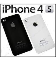 İPhone 4S Arka Pil Kapağı Batarya Pil Kapağı CAM (Siyah)