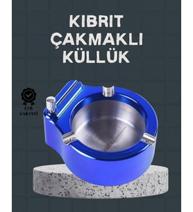 Northcity Masa Üstü Çakmaklı Küllük - Paslanmaz Metal Gövde ve Pratik Tasarım