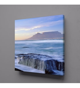 KÖPÜKLÜ SULAR KANVAS TABLO 130x130cm (Karışık)