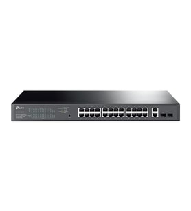 TP-LINK TL-SG1428PE 24 PORT GIGABIT + 2XGIGABIT RJ45/SFP UPLINK YÖNETİLEBİLİR 250W POE RACKMOUNT SWI