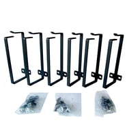 KASTAP Tekli kanca seti 160x67 mm (6 tane), Rack Kabinet kablo düzenleyici