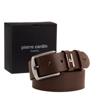 Pierre Cardin Deri Erkek Kemer (En 4 cm) PC2099 (Kahverengi)