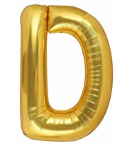 Harf Folyo Balon 80 Cm Gold D