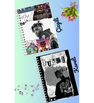 Juice wrld defter seti 2 adet A4 boyutu 21*30 çizgili + kareli 60 syf