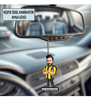 Kişiye Özel Taraftar Karikatür Ayna Süsü – Taraftar Hediyesi