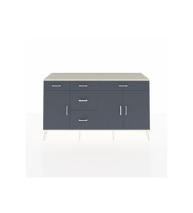 Kronos Konsol 2 Raflı 5 Çekmeceli 3 Kapaklı 176x59x99 Aytaşı-Antrasit