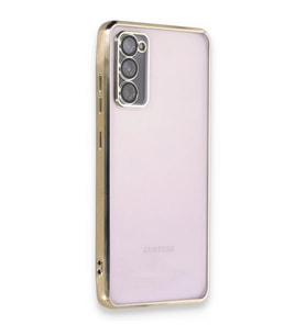 Newface Samsung Galaxy S20 FE Kılıf Razer Lensli Silikon - Gold