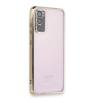 Newface Samsung Galaxy S20 FE Kılıf Razer Lensli Silikon - Gold