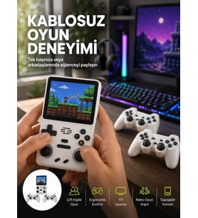 HDMI Destekli Kablosuz Oyun Konsolu 10.000 Oyun Yeni Nesil