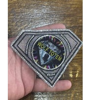 9X9 CM ÜTÜ İLE YAPIŞAN 3 BOYUTLU TAŞLI ARMA YAMA KAPLAN APLİKE