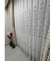 NİVEMESHOME NİSA 555 GÜMÜŞ 1/2,5 PİLELİ TÜL PERDE APM