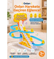 Small duck kaydıraktan kayan sevimli ördekler sesli müzikli dön dolaş ördekler