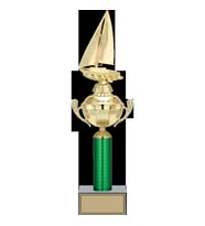 ODAK KUPA - Figürlü Kupalar - Yelken Figürlü Kupalar FG-050 A - 45 cm