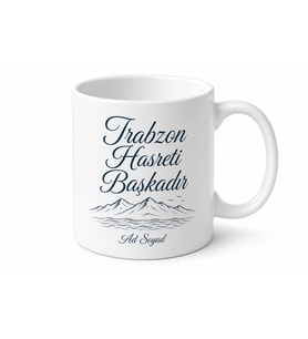 Trabzonlu Yazılı Baskılı Kupa Bardak Hediye Trabzon Özel Tasarım