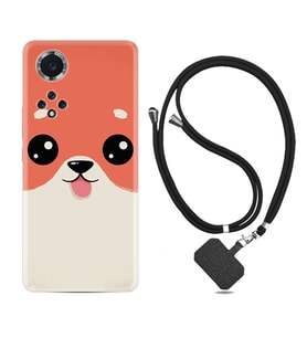 Huawei Nova Y70 Y90 Nova 9 SE  Kılıf Boyun Askılı Silikon Sevimli Köpek 1731