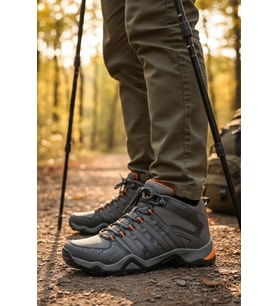 Enoch Erkek Füme Turuncu Su Geçirmez Outdoor Trekking ve Doğa Yürüyüş Botu