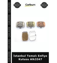 Özel Üretim Hediyelik Koleksiyon Hatıra Aksesuar Şık İstanbul Temalı Enfiye Kutusu Alk3347