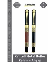 Özel Üretim Lüks Şık Tasarım Kurumsal Hediyelik Promosyon Logolu Kaliteli Metal Roller Kalem Ahşap