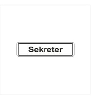 EKSTRAFİX 119 YÖNLENDİRME/UYARI LEVHASI 7x24.5cm SEKRETER