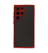 Samsung Galaxy S22 Ultra Kılıf Montreal Silikon Kapak - Kırmızı