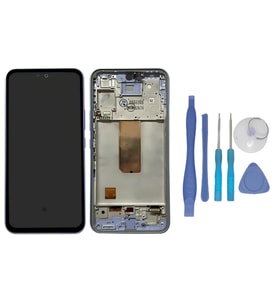 Tkgz - Samsung Galaxy A54 5G SM-A546 Uyumlu Lcd Ekran Dokunmatik -A- Kalite MOR ÇITALI + TAMİR SETİ