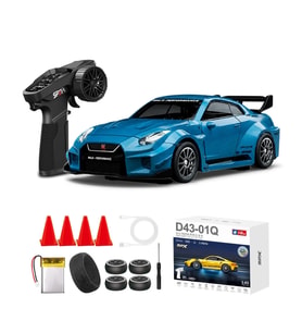 Hstar 1:43 Profesyonel Mini Drift RC Araba GTR 4WD 15 KM/H Hız Metal Alaşım Gövde EPS Stabilizasyonu