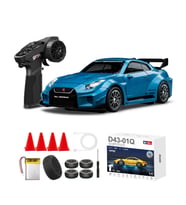 Hstar 1:43 Profesyonel Mini Drift RC Araba GTR 4WD 15 KM/H Hız Metal Alaşım Gövde EPS Stabilizasyonu