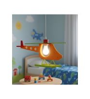 KDF001H ÇOCUK ODASI HELİKOPTER SARKIT AVİZE — RENKLİ TASARIM / E27 DUY - SARI