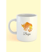 Boğa Burcu Baskılı Kahve Kupası