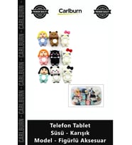 Özel Üretim Renkli Karakter Tasarım Sevimli Telefon Tablet Süsü Karışık Model Figürlü Aksesuar