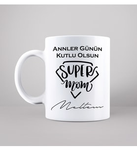 Anneler Günü Tasarımlı Kupa Kişiye Özel