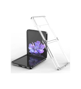Pilelistore   Samsung Galaxy Z Flip 3 Kılıf Fold TPU Silikon - Şeffaf