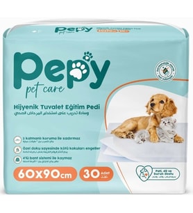 Pepy Evcil Hayvan Tuvalet Eğitim Pedi 60*90CM 30 Adet