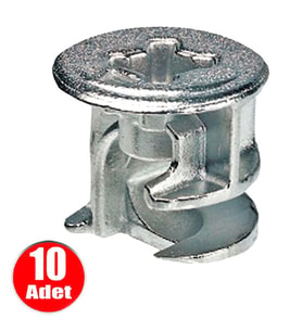Aletçantam Minifix Gövde 15x13mm Mobilya Dolap Birleştirme Bağlantı Vidası - 10 Adet