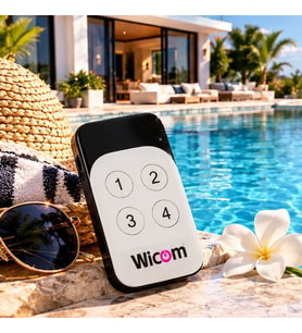 Wicom Beyaz Akıllı Kumanda 434 Mhz