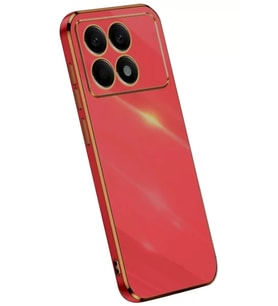 Newface Xiaomi Poco X6 Pro Kılıf Volet Silikon - Kırmızı