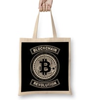 Bitcoin Revolution Blockchain 01 Bez Çanta Uzun Saplı