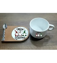 Noel Kaşıklı Fincan