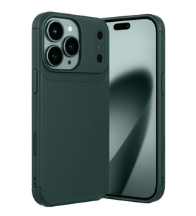 Apple iPhone 17 Pro Kılıf Karbon Silikon Case Kapak (Koyu Yeşil)