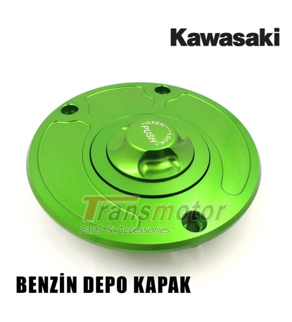 ZX6R ZX10R Benzin Depo Kapak Yeşil