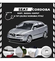 Seat Cordoba Oto Araç Kapı Koruma Fitili 5metre Parlak Beyaz Renk