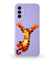 Samsung Galaxy A04s Uyumlu Lansman Kılıf Altı Kapalı İçi Kadife  Tiger Tasarımlı  Kapak (Şeffaf)