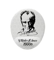 Atatürk Fikirler Ölmez Bilek Destekli Kaymaz Buruşmaz Kırılmaz Mouse Pad (Çok Renkli)