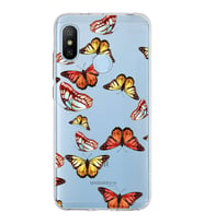 PrintiFy Xiaomi Mi A2 ile Uyumlu 1mm Slim Fit Water Color 2 Baskılı Şeffaf  Kılıf