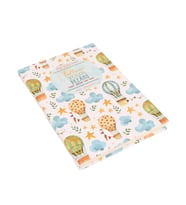 FOLLOW YOUR DREAMS UÇAN BALON TASARIM ÇİZGİSİZ LASTİKLİ DEFTER