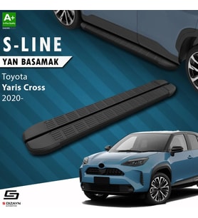 S-Dizayn Toyota Yaris Cross S-Line Siyah Yan Basamak 173 Cm 2020 Üzeri A+ Kalite