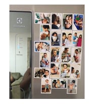Buzdolabı Fotoğraflı Magnet, Foto Baskılı Magnet Seti, 12 Adet, Düğün, Çocuk, Bebek, Anne, Doğum günü Resimli Baskı Magnetli