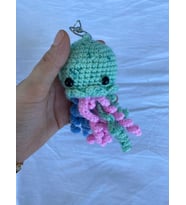 Amigurumi Deniz Anası Anahtarlık Seti (Ebru Yeşil)